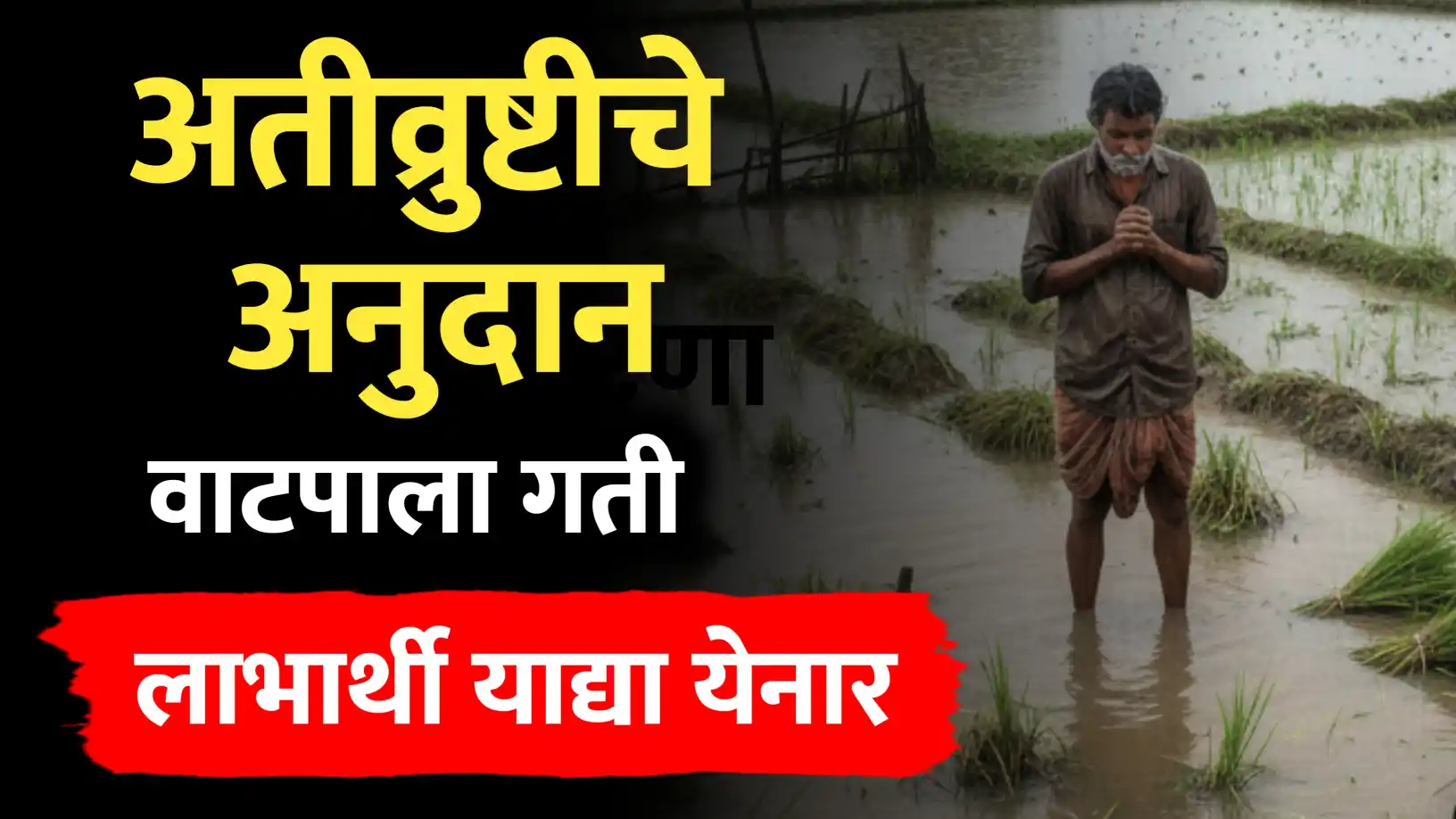 अतिवृष्टी अनुदानाच्या